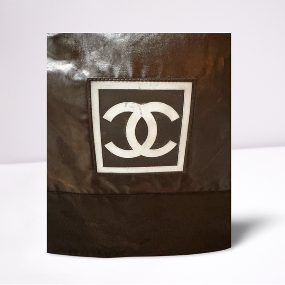 Chanel XL Black Sports Logo Messenger Bag - Picture 6 of 10